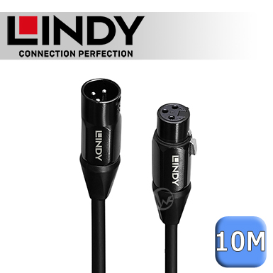 LINDY 林帝 XLR 公 to 母音源線 10M (06059)
