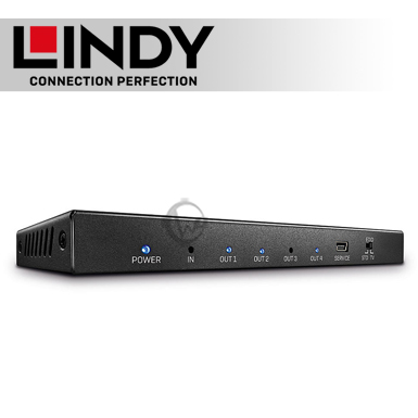 LINDY 林帝 HDMI 2.0 4K@60Hz 18G 一進四出 影像分配器 (38236)