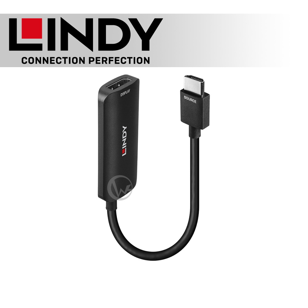 LINDY 林帝 HDMI 8K@60Hz to DisplayPort 1.4 轉接器 (38329)