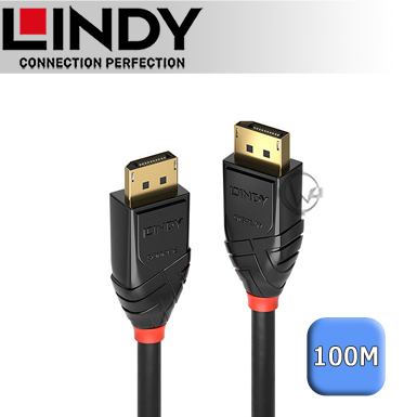 LINDY 林帝 DisplayPort 1.2 4K/60HZ 零失真 光電混合傳輸線 100M (38467)