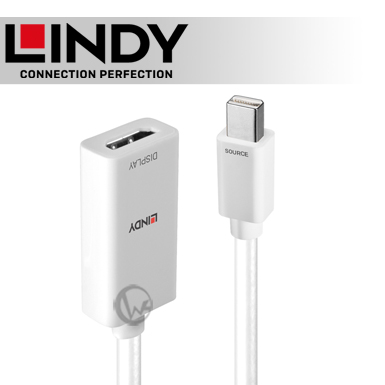LINDY 林帝 主動式 mini DisplayPort 1.2 to HDMI 2.0 HDR 轉接器 (41063)