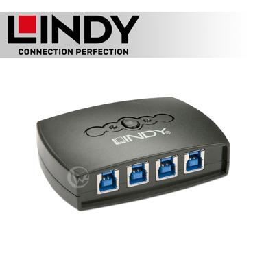LINDY 林帝 USB 3.2 4埠切換器 (43144)