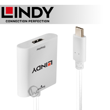 LINDY 林帝 主動式 USB3.1 Type-C to HDMI2.0 4K/60Hz HDR 轉接器 (43276)