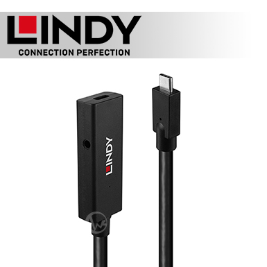 LINDY 林帝 主動式 USB3.2 Gen2 純DATA Type-C 延長線 5m (43364)