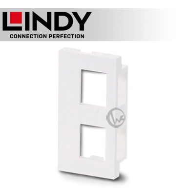 LINDY 林帝 2 PORT 模組/模塊 KEYSTONE 連接面板*4PCS, 白色 (60552)