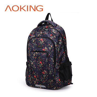 AOKING 花漾系列 女性多功能後背包【花海藍】
