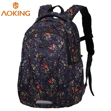 AOKING 奧王 精裝 都會後背包【花海藍】