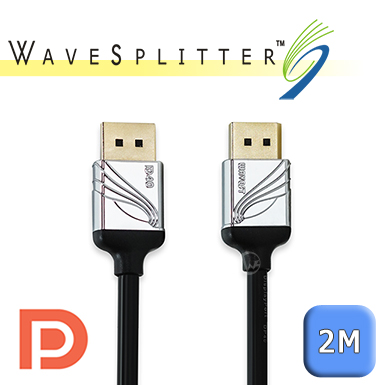 WAVESPLITTER 威世波 DisplayPort 2.1 公 to 公 傳輸線 2m (WST-CDP002)