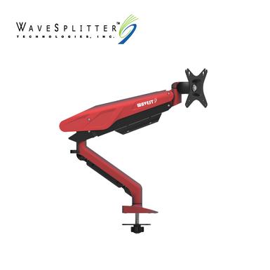 WaveSplitter 威世波 電競Style 鋁合金 氣壓式 螢幕支架 [穿孔式][烈焰紅] (WST-MNT014)