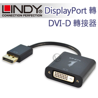 LINDY 林帝 主動式 DisplayPort 轉 DVI-D 轉接器 (41734)