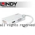 LINDY 林帝 主動式 USB3.1 Type-C to HDMI/DVI/VGA 三合一轉接器 (43273)