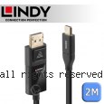 LINDY 林帝 主動式 USB3.1 Type-C to DisplayPort HDR 轉接線 2m (43302)