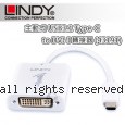 LINDY 林帝 主動式 USB3.1 Type-C to DVI-I 轉接器 (43191)