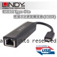 LINDY 林帝 USB3.1 Type-C to 有線千兆網路轉接器 (43164)