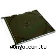 超薄 12cm CD / DVD PVC 硬空片盒 10個 ~透明上蓋 + 黑底~
