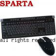 SPARTA 判官之手 高質感超薄型多媒體鍵盤 + 黑美人滑鼠
