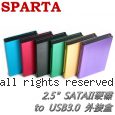 SPARTA 2.5吋 SATA硬碟 轉 USB3.0 外接盒