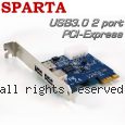 SPARTA 2埠USB3.0 PCI-Express介面 擴充卡【NEC晶片】