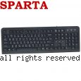 SPARTA 超薄型 標準鍵盤【黑色】