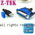 Z-TEK 力特 USB to Parallel 轉接線 (ZE-396)