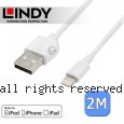 LINDY 林帝 Apple認證 Lightning(8pin) 轉 USB傳輸線 2m (31327)