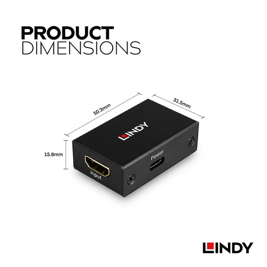 LINDY 林帝 HDMI 8K@60Hz 訊號放大器 (38391) 08