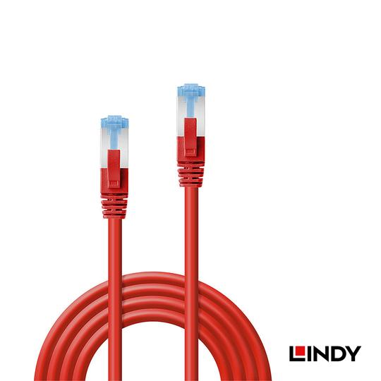 LINDY 林帝 CAT.6A 乙太 低煙無鹵 網路線 S/FTP 紅色 0.3m (47160) 02