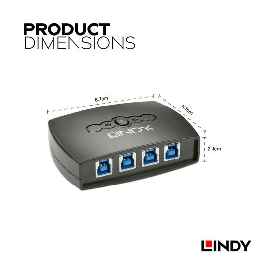 LINDY 林帝 USB 3.2 4埠切換器 (43144) 04