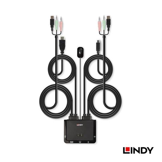 LINDY 林帝 2埠 USB Type-C & HDMI2.0 to HDMI2.0 帶線 KVM切換器 (42347) 02