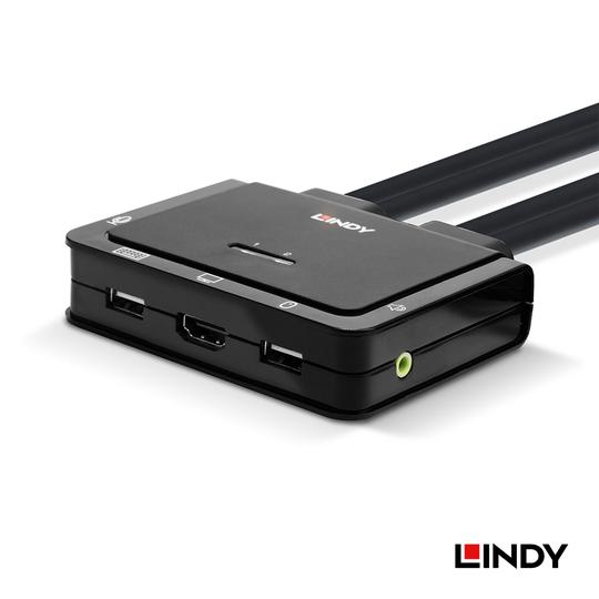 LINDY 林帝 2埠 USB Type-C & HDMI2.0 to HDMI2.0 帶線 KVM切換器 (42347) 04
