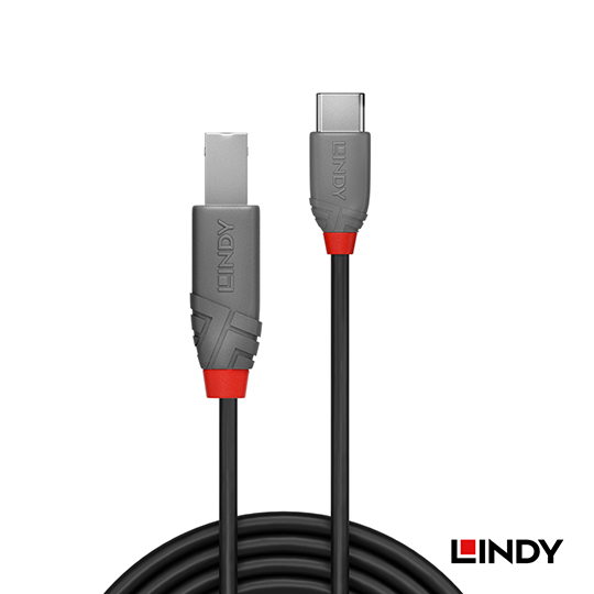 LINDY 林帝 ANTHRA USB2.0 Type-C/公 to Type-B/公 傳輸線 02