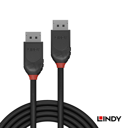 LINDY 林帝 BLACK Displayport 1.2版 公 to 公 傳輸線 02