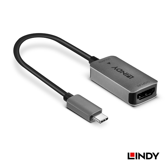 LINDY 林帝 主動式 USB3.1 Type-C to HDMI2.0 4K@60Hz鋁合金轉接器
