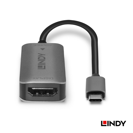 LINDY 林帝 主動式 USB3.1 Type-C to HDMI2.0 4K@60Hz鋁合金轉接器