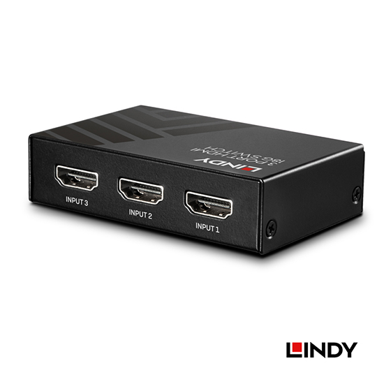 LINDY 林帝 HDMI 2.0 4K/60Hz 18G 3進1出 切換器 (38232) 02