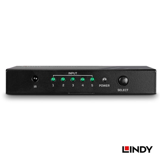 LINDY 林帝 HDMI 2.0 4K/60Hz 18G 5進1出 切換器 (38233) 03