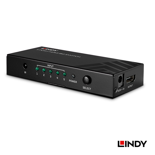 LINDY 林帝 HDMI 2.0 4K/60Hz 18G 5進1出 切換器 (38233) 05