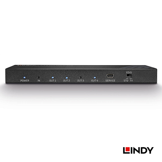 LINDY 林帝 HDMI 2.0 4K@60Hz 18G 一進四出 影像分配器 (38236) 03