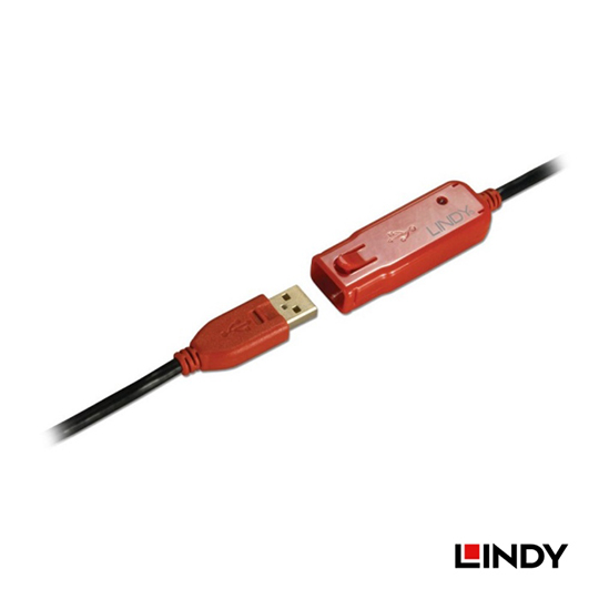 LINDY 林帝 USB 2.0 Type-A/公 to A/母 主動式延長線 12M (42782) 02