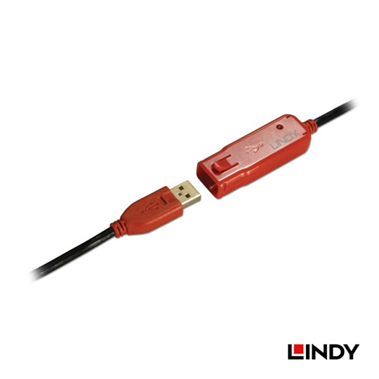 LINDY 林帝 USB 2.0 Type-A/公 to A/母 主動式延長線 12M (42782) 02