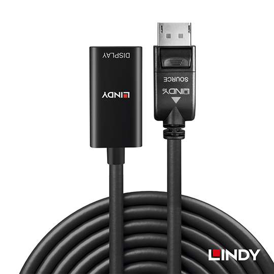 LINDY 林帝 主動式 DisplayPort 1.2 to HDMI 2.0 HDR 轉接器 (41062) 02