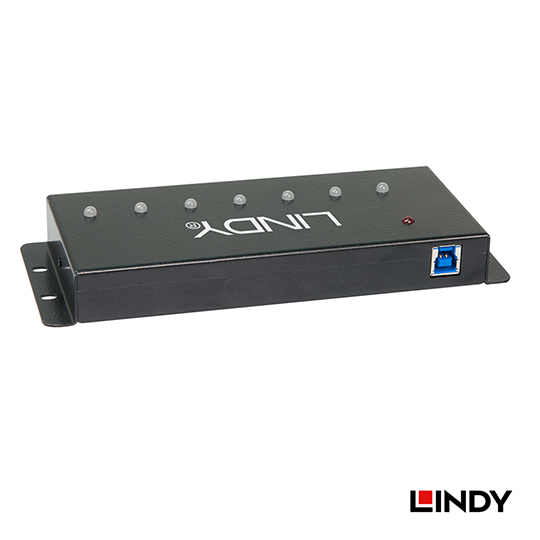LINDY 林帝 USB 3.0 工業級 7埠 延長集線器 (43128) 02
