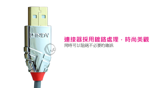 LINDY LCROMO ̨tC USB2.0 Type-A/ to Mini-B/ ǿu 03