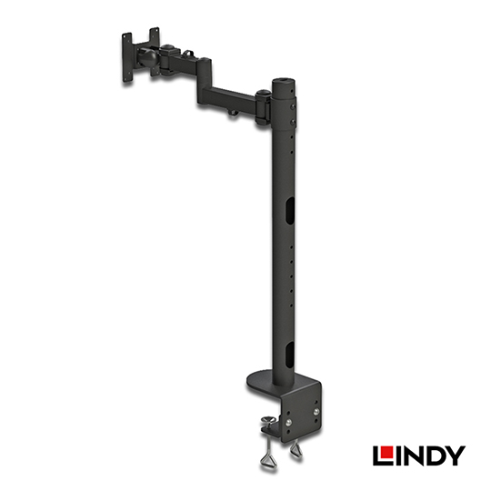 LINDY 林帝 高荷重 液晶螢幕 雙節式單支臂&夾式支架 (40980) 02