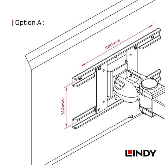 LINDY 林帝 液晶螢幕轉電視專用VESA轉接板 200x200mm (TW00392) 02