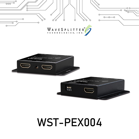 WAVESPLITTER 威世波 HDMI 1080P PoC & IR 單一網路線延長器-帶近端輸出 50m (WST-PEX004) 01