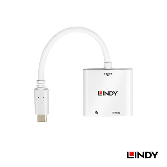 LINDY 林帝 主動式 USB3.1 Type-C to HDMI2.0 4K@60Hz 轉接器 帶PD功能 (43272) 02